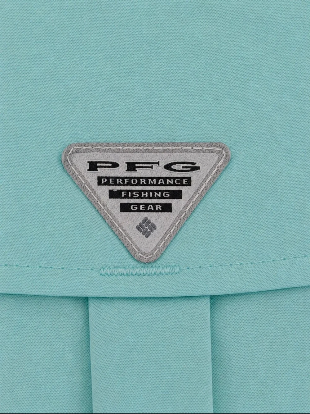 Columbia Boys Short-Sleeve Button-Down in Aqua